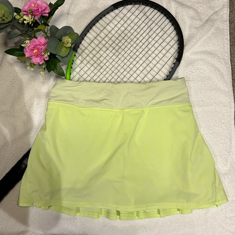 Light Yellow/Polka Dot Lululemon Tennis Skirt
